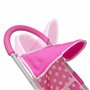 Dolly Tots Poussette de poupée rose à pois | Jouet de poussette de poupée | Poussette pliable avec capote réglable, roues pivota