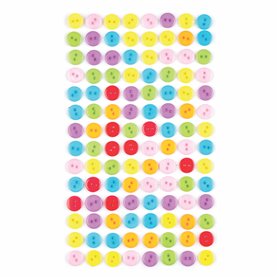 Baker Ross Boutons autocollants colorés pour les œuvres d'art et loisirs créatifs pour enfants (Lot de 112)