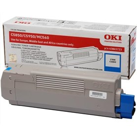 OKI 43865723 Cartouche de Toner 1 pièce(s) Original Cyan