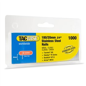 Tacwise 1510 Clous Brad 18G an Acier Inoxydable de Type 180/20 mm