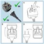 Tacwise 1704 400ELS Pro Master Cloueuse, Cloueur à Angle pour Clous Brad avec 1000 Clous, Utilise les Clous de Type 500 (18G)