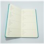 Sixstore Carnet de mots de passe – Carnet de notes sans onglets pour informations de connexion à Internet Bleu Petit format de p