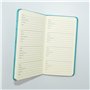 Sixstore Carnet de mots de passe – Carnet de notes sans onglets pour informations de connexion à Internet Bleu Petit format de p