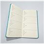 Sixstore Carnet de mots de passe – Carnet de notes sans onglets pour informations de connexion à Internet Bleu Petit format de p