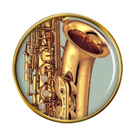 Giftshop UK Saxophone Broche Badge