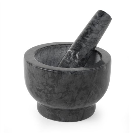 Salter BW11852EU7 pilon et mortier de marbre – herbes et épices de mouture à la main pour pesto