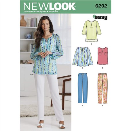New Look NL6292 Patron de Couture Ensemble Femmes 22 x 15 cm