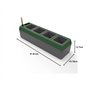 Bio Green Provence - Jardinière Auto-arrosante à 4 Pots à Herbes aromatiques avec indicateur de Niveau d'eau - Jardinière de Reb