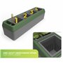 Bio Green Provence - Jardinière Auto-arrosante à 4 Pots à Herbes aromatiques avec indicateur de Niveau d'eau - Jardinière de Reb