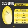 Optimum Ballon de rugby rebondissant en solo – Équilibré, réactif, manipulation et coups de pied précis – Ballon de rugby rebond