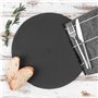 Argon Arts de la Table Ronde Pizza Ardoise Naturelle/Alimentation/Boissons Plateau de Service - 330mm - Lot de 6