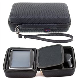 Noir Étui de Transport pour Tomtom Start 62 60 Via 62 6'' GPS Sat Nav avec Compartiment pour Accessoires