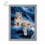 3D LiveLife Affiche murales lenticulaires Bébés Panthère des Neige de Deluxebase. Poster panthère 3D sans cadre. Décoration mura