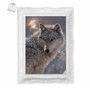 3D LiveLife Affiche murales lenticulaires Loup solitaire de Deluxebase. Poster Animal 3D sans cadre. Décoration murale parfaite.