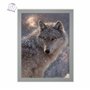 3D LiveLife Affiche murales lenticulaires Loup solitaire de Deluxebase. Poster Animal 3D sans cadre. Décoration murale parfaite.