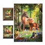 3D LiveLife Affiche Murales Lenticulaires Cerf à l'Aube de Deluxebase. Poster Faune 3D sans Cadre. Décoration Murale Parfaite. O