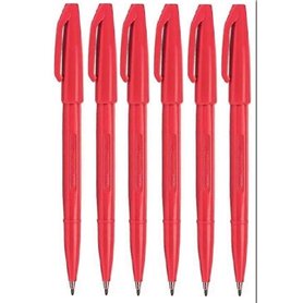 Pentel Rouge Original Sign Pen S520 Fibre marqueurs à pointe stylos plume de couleur Fineliner 2 mm 1 mm Largeur de trait (lot d