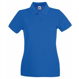 Fruit of the Loom Polo en 100 % coton pour femme - Blanc - Medium