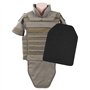 TRIXES Paire d'Armures Plaques Factices Frappe Choc Tactique Airsoft Style SAPI