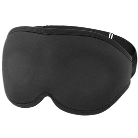 TRIXES Masque de sommeil occultant et bouchons d'oreille – Masque pour les yeux rembourré réglable sans pression – 100% occultan