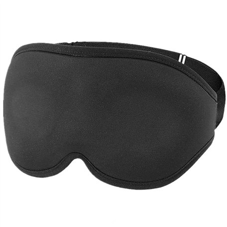 TRIXES Masque de sommeil occultant et bouchons d'oreille – Masque pour les yeux rembourré réglable sans pression – 100% occultan