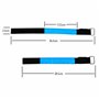 TRIXES Brassards LED réfléchissants 2 pièces - Fermeture Auto-agrippante - Câble de Chargement Inclus