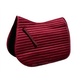 Rhinegold Diamante Channel Tapis de Selle matelassé pour Poney Bordeaux