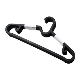 SPRUTTIG Lot de 10 cintres en Plastique Noir avec Crochet Fixe IKEA