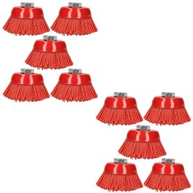 Lot de 10 75mm Brosse nylon abrasif polissage métal l'enlèvement de la rouille