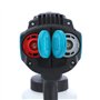 KATSU FIT-Bat 21V Pistolet à Peinture sans Fil 1200ml avec Lumière LED et 3 Buses, Pulvérisateur de Peinture électrique pour Pei