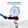 KATSU Indicateur de Test Cadran Jauge avec Base Magnétique et Ensemble de 22 Points Indicateurs, 0-10mm 0,01mm Précision Métriqu