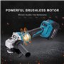 KATSU FIT-BAT 21V Meuleuse d'Angle sans Fil Brushless 115mm 125mm Moteur sans Balais avec 3,0Ah Batterie et Kits d'Accessoires M