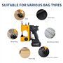 KATSU FIT-BAT Machine à Coudre Portable Closer Stitcher 21V sans Fil sans Balais Sac d'Emballage Couture avec Batterie 3.0 Ah et