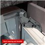 SPARES2GO Hettich Lot de charnières de porte intégrées pour réfrigérateur congélateur (charnières gauche et droite avec codes : 