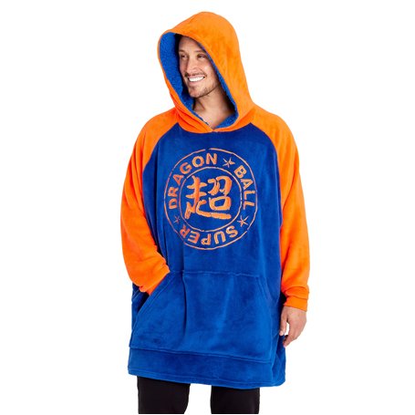 Dragon Ball Z Pull Plaid Homme - Sweat Oversize en Polaire