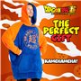 Dragon Ball Z Pull Plaid Homme - Sweat Oversize en Polaire