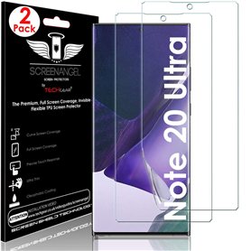 TECHGEAR 2 Pack Protection Ecran Samsung Note 20 Ultra [Screen Angel Édition] [Prise en charge des empreintes digitales à l'écra