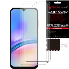 TECHGEAR Lot de 3 films protecteurs d'écran compatibles avec Samsung Galaxy A05s Transparent