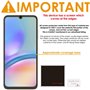 TECHGEAR Lot de 3 films protecteurs d'écran compatibles avec Samsung Galaxy A05s Transparent