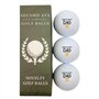 Second Ave Lot de 3 balles de golf avec inscription « World's Best Dad »