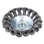 Lot de 12 brosses métalliques pour retirer la peinture de la rouille et les nœuds torsadés pour meuleuses d'angle de 10,2 cm