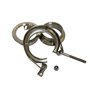 Boltza® Collier de serrage en V + brides Complet en acier inoxydable, Fixation pour Tube Turbo (89 mm)