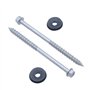 Vis Autotaraudeuse 155 mm pour Bois et Béton Avec Rondelle Aluminium/EPDM a Tête Hexagonale SW Acier au Carbone en Revêtement Cé