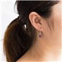 Philip Jones Ensemble collier et boucles d'oreilles avec pierre de naissance June (Alexandrite) créés avec des cristaux Zircondi