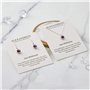 Philip Jones Ensemble collier et boucles d'oreilles avec pierre de naissance June (Alexandrite) créés avec des cristaux Zircondi