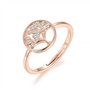 Philip Jones Bague Arbre de Vie en Or Rose créée avec des Cristaux autrichiens