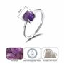 Philip Jones Bague Ajustable Améthyste