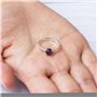 Philip Jones Bague Ajustable Améthyste