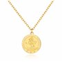 Philip Jones Collier Homme Acier Plaqué Or St Christophe