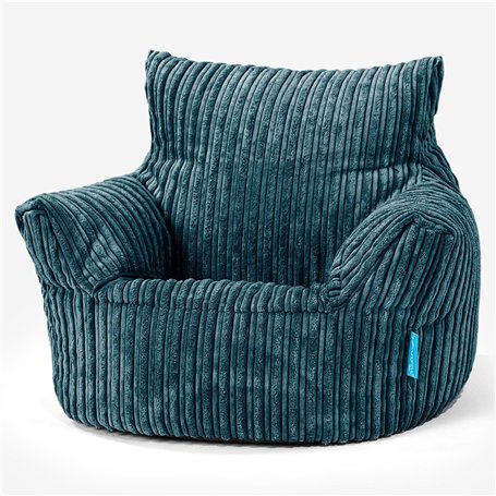Lounge Pug Fauteuil Pouf Enfant en Velours Côtelé - Pouf pour Enfant